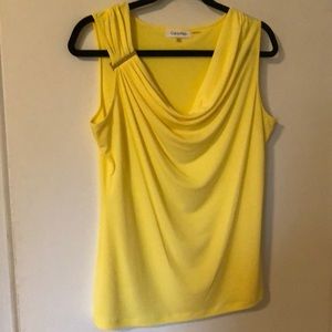 Bright yellow tank top